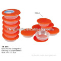 6pcs round small plastic containers,small containers